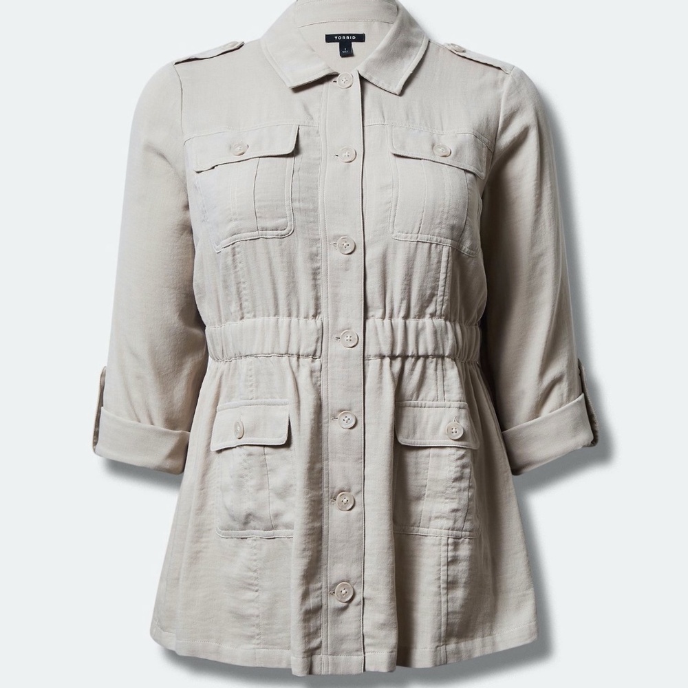 Torrid Gauze Anorak Jacket